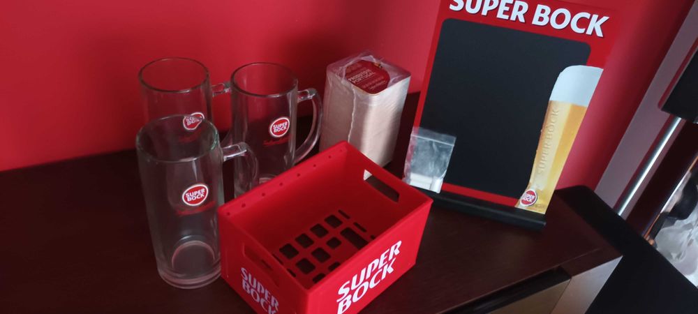 Conjunto super bock coleccionáveis