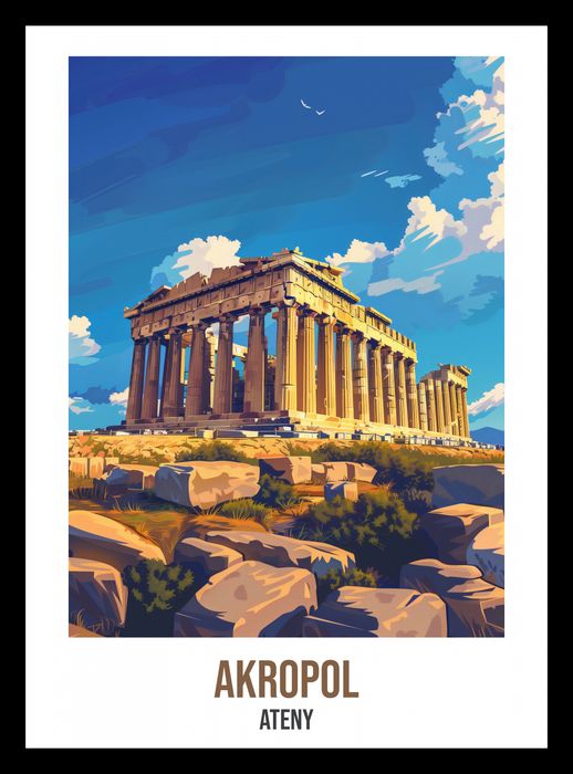 Plakat 20,5x28,4cm Akropol