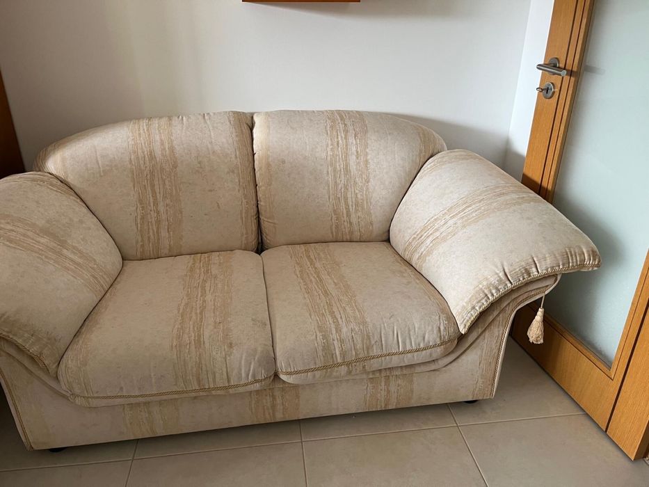 Sofa branco tecido alcantara