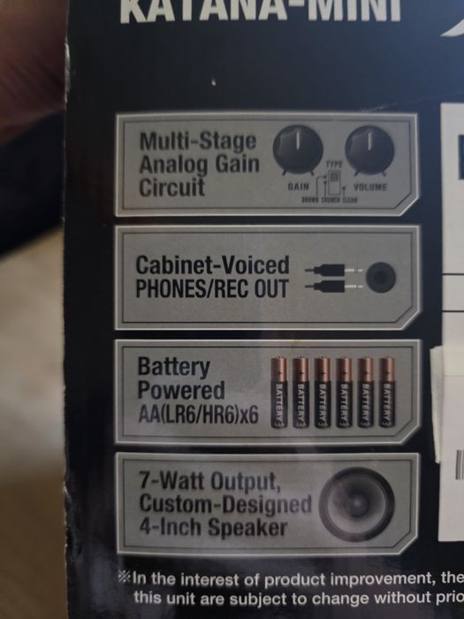 Amplificador Portátil Boss Katana Mini