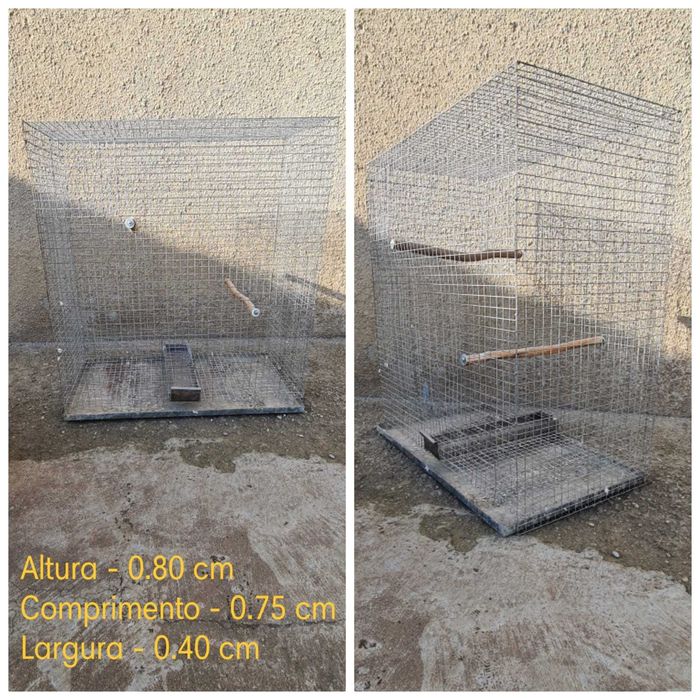 Gaiolas novas e usadas