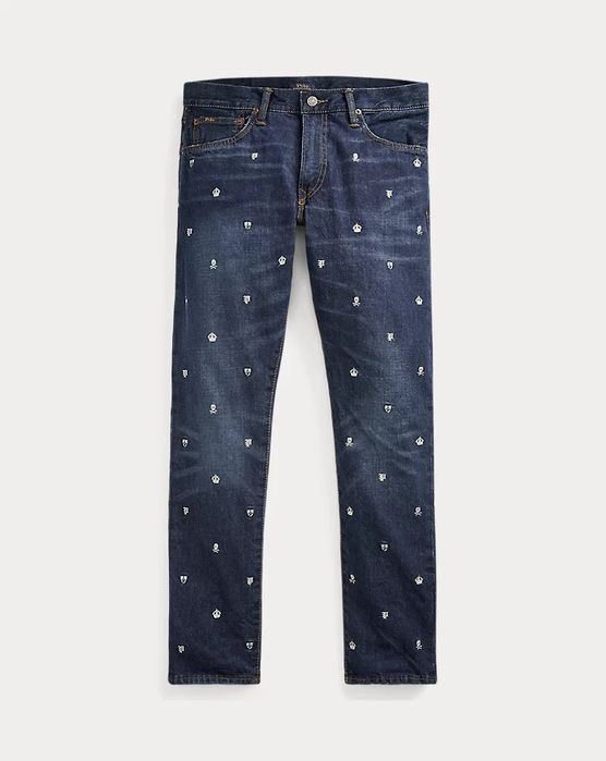 Джинсы Polo Ralph Lauren Sullivan монограмные Slim Fit заужненные