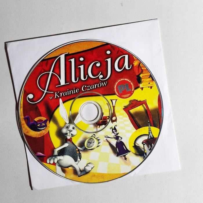 gra pc - alicja w krainie czarów pc dla dzieci unikat