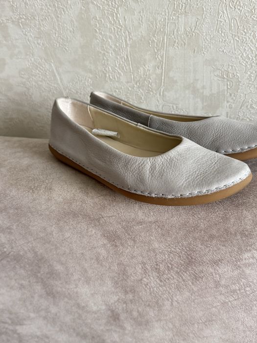 Шкіряні сірі балетки clarks 38 розмір