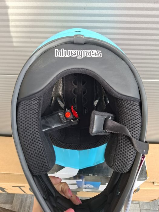 Kask rowerowy fullface ze szczęką dh BMX enduro bluegrass Explicit L