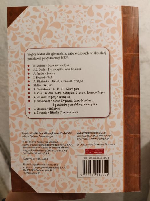 Syzyfowe prace Stefan Żeromski wyd. Olesiejuk