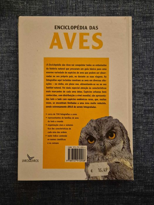 Livro Enciclopédia das Aves (portes incluídos)