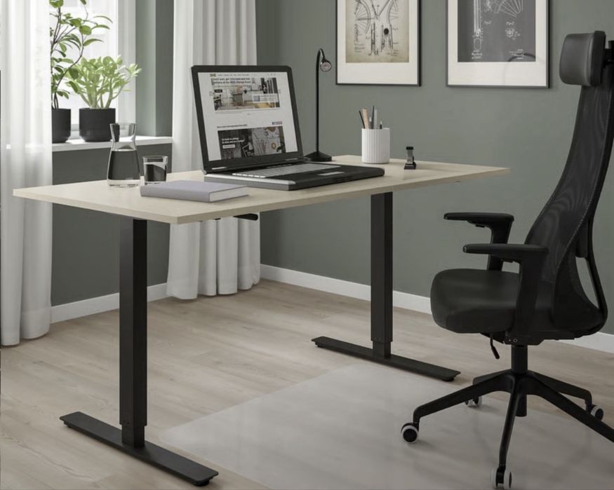 Ikea Trotten, biurko regulowane 160x80 cm