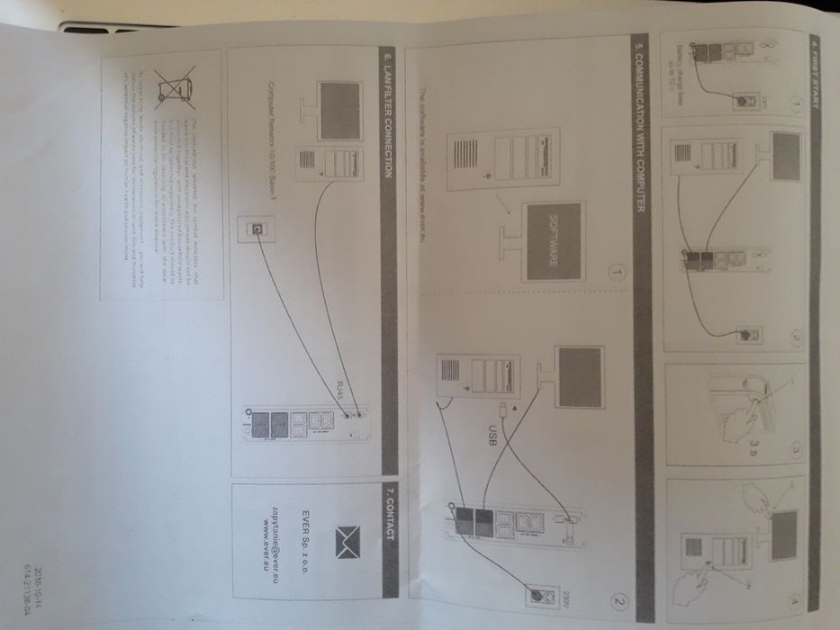 Awaryjne zasilanie Ładowarka UPS  Power Bank Akumulator bateria