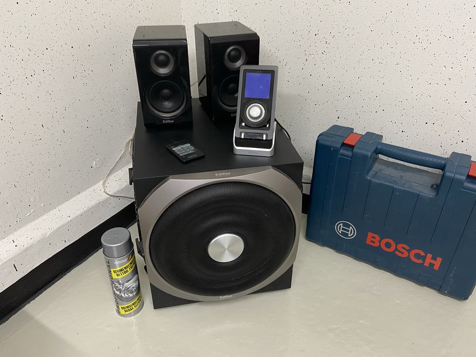 Ogromny subwoofer głośniki EDIFIER 2.1 S730 zestaw Logitech Creative