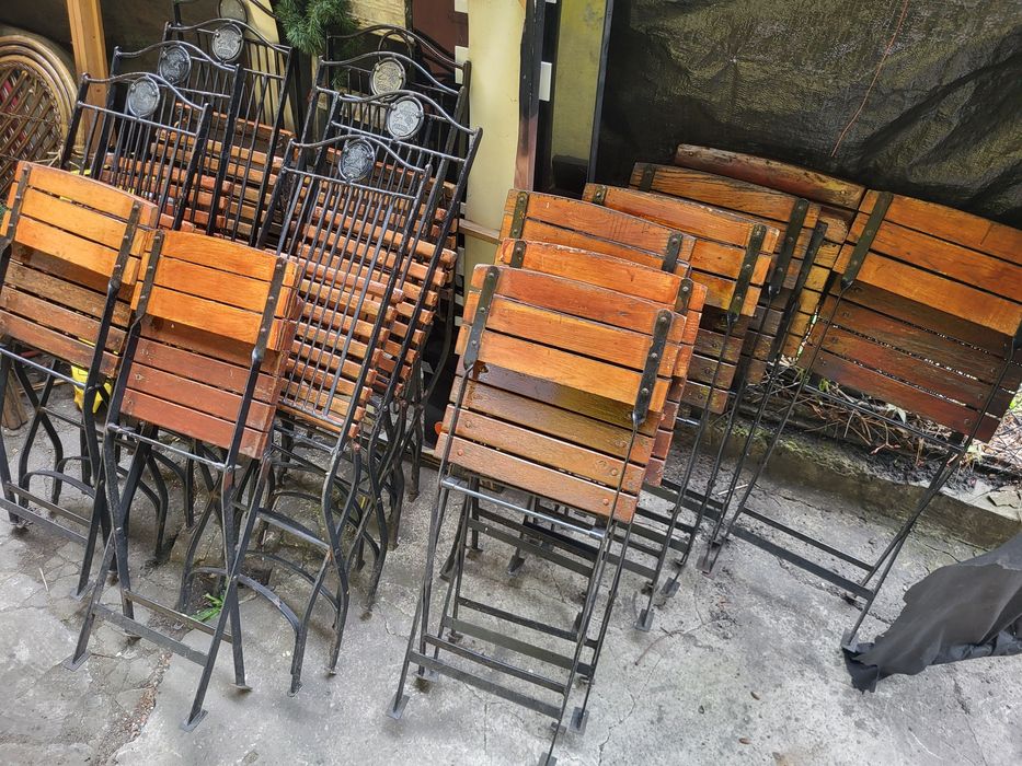 Meble ogrodowe 20 szt ,metalowe  ogródek  kawiarnia dom - Niezniszczalne:)+5 szt rattan