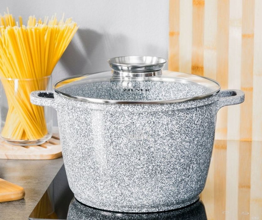 Zestaw garnków KlönBerg marmurkowe 6 el.