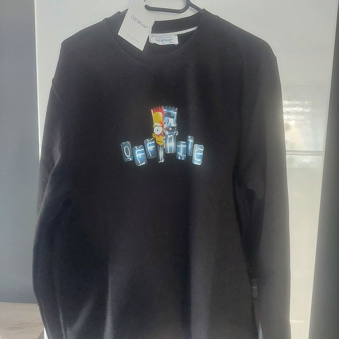 Bluza off-white  czarna