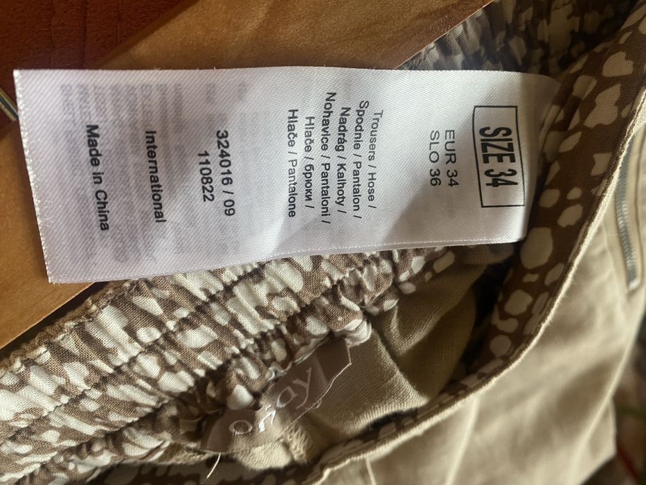 spodnie letnie ORSAY rozm. 36/S len + bawełna