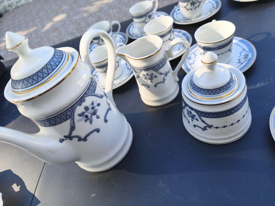 Conjunto de café de porcelana