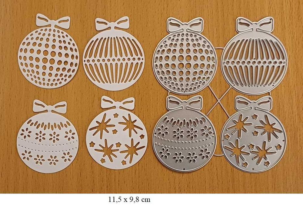 Scrapbooking - wykrojnik bombki