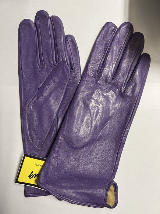 Rękawiczki skorzane ocieplane nowe 7