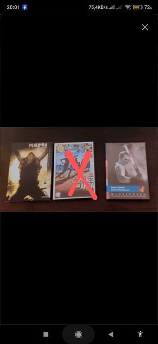 DVDs filmes/concerto 5€/un