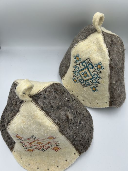 Czapka do sauny welniana, cena za 2 sztuki