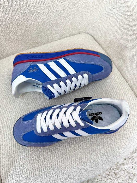 Чоловічі кросівки Adidas SL 72 Blue White Адідас кеди НАЛОЖКА