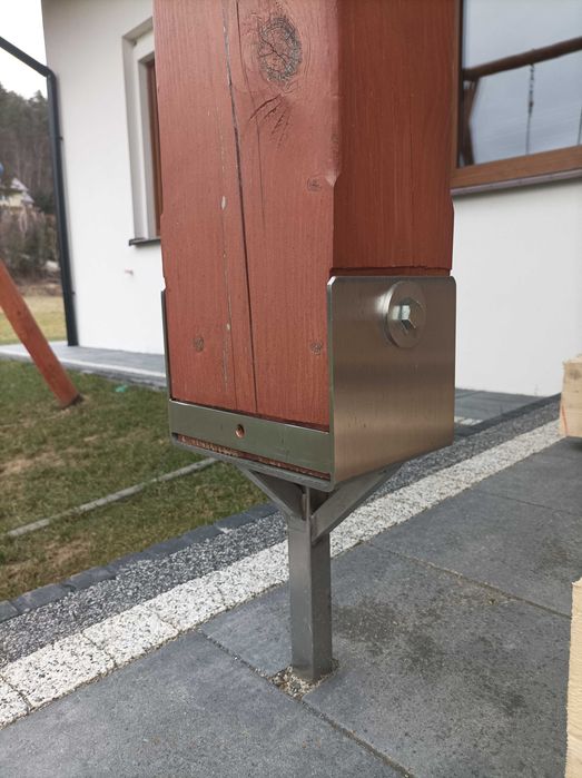 Stopa nierdzewna pod konstrukcję zadaszenia,altany