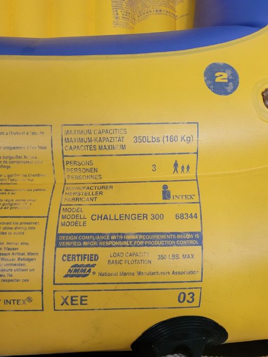 Barco insuflável 3 pessos