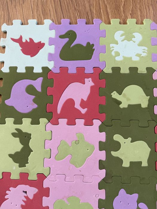 Игровой Пазл-коврик мягкая eva-пена