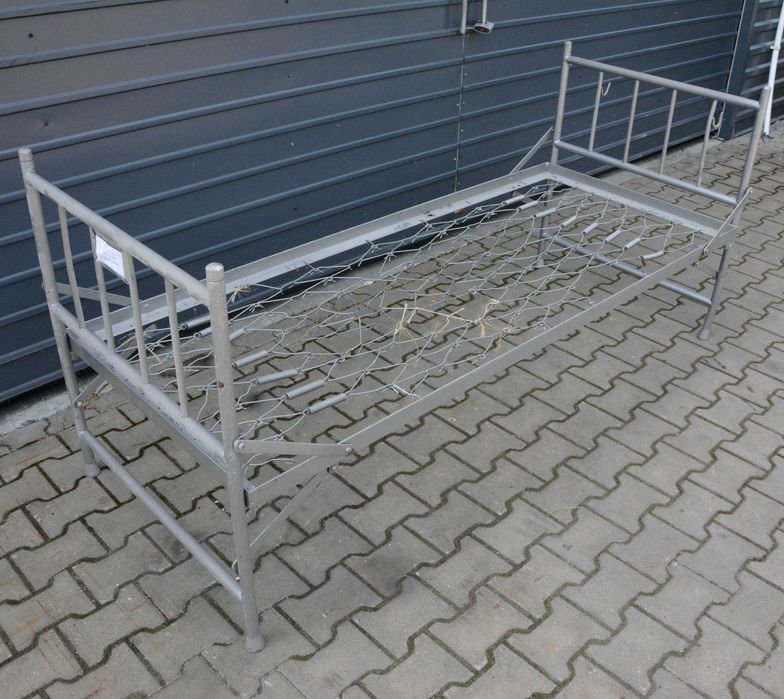 Łóżko metalowe piętrowe wojskowe 205x80cm