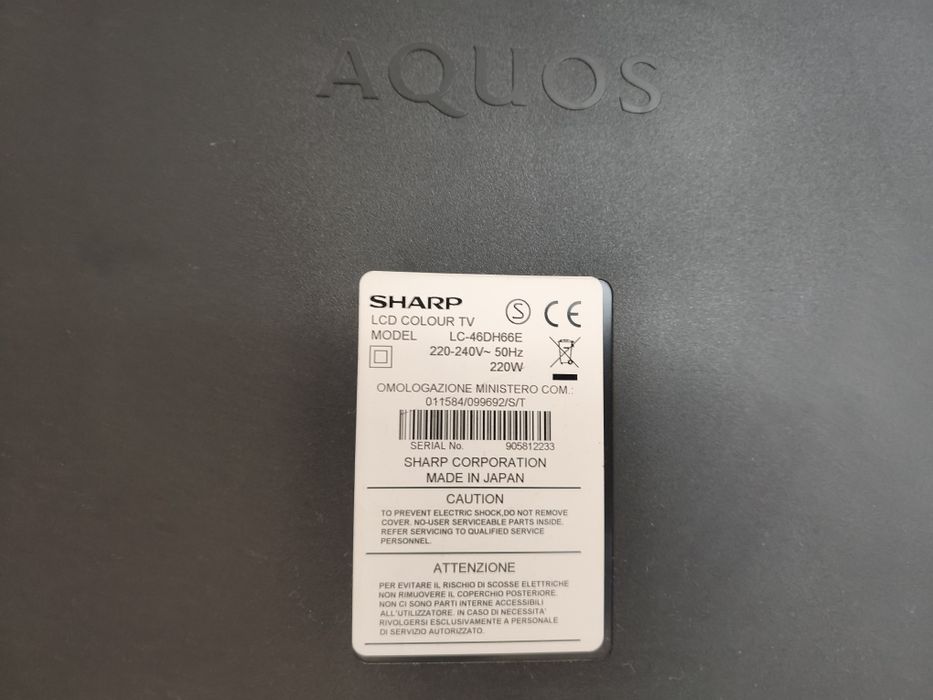 Sharp Aquos LC-46DH66E