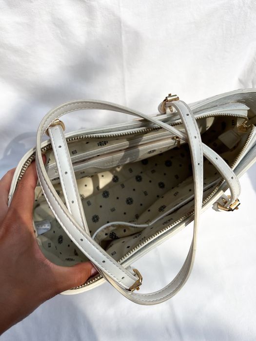 Monnari biała elegancka torba shopper na ramię/do ręki