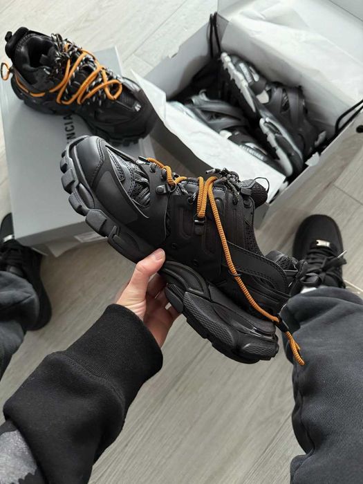 Кросівки Balenciaga Track Trail Laces Black/Orange premium