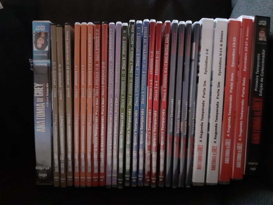 Dvds Anatomia de Grey 1 à 8temporada completo