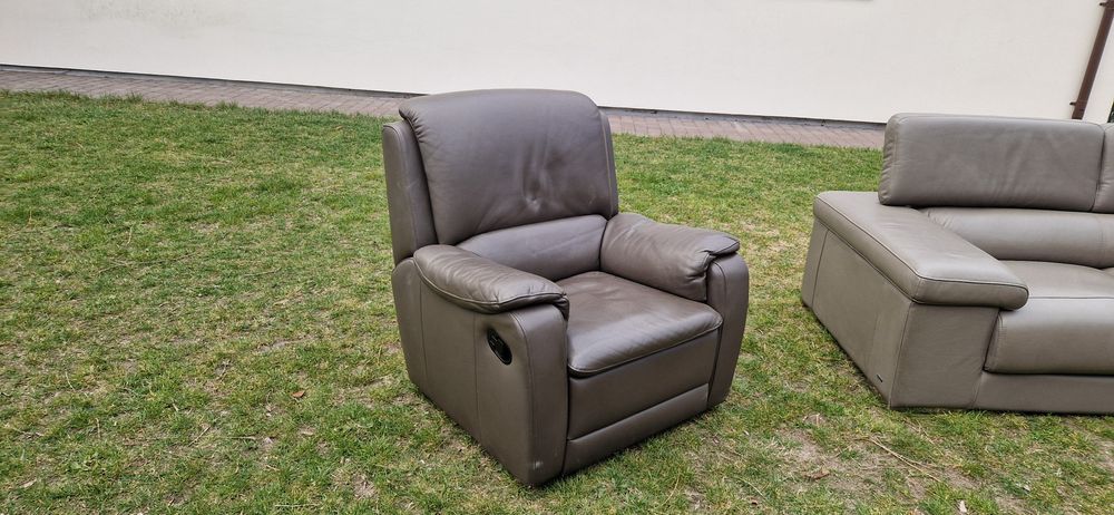 Skórzane fotele z relaxem