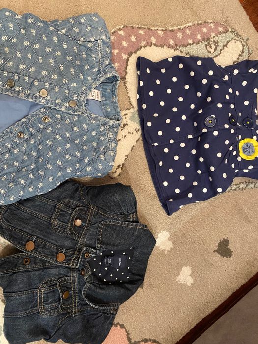 Kurteczki wiosenne dwie GAP I jedna Carter’s dla dziewczynki