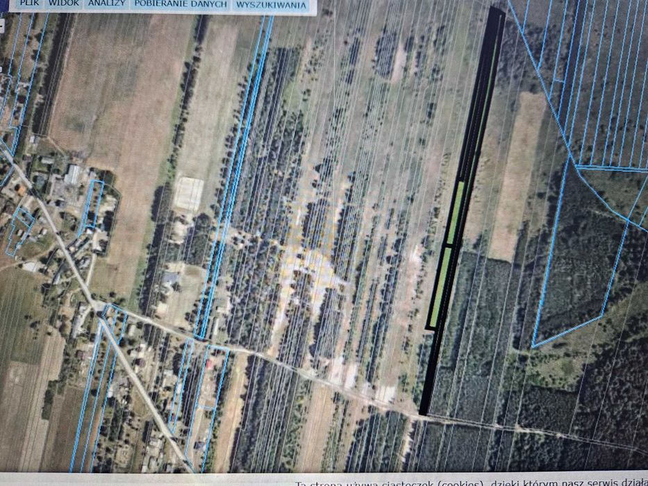 Sprzedam działkę rolną 1,54 ha w Jeżowie gm. Końskie woj. świętokrzyskie - Widok 2