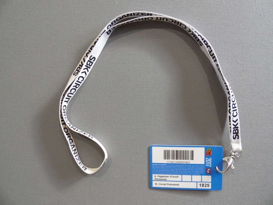 Crachá Organização Superbikes 2017 Autódromo de Portimão