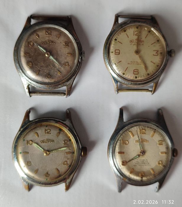 Zegarki męskie Delbana 4szt.