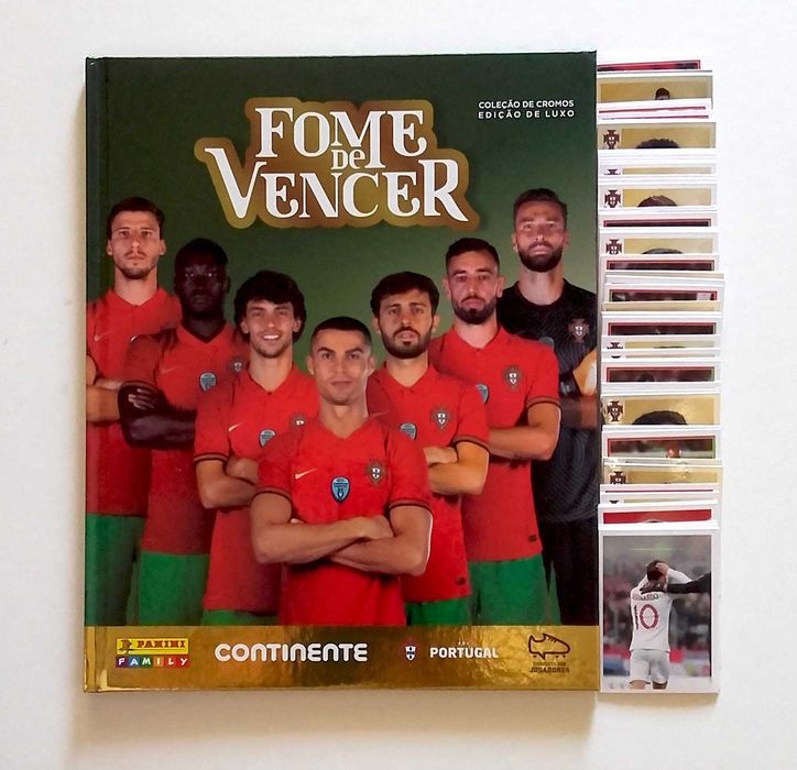 Panini Fome de Vencer 2018, 2021, 2022 - cadernetas vazias e completas
