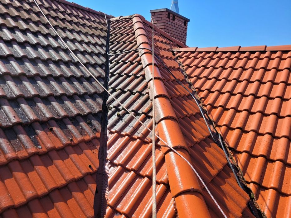 Mycie dachów, elewacji.