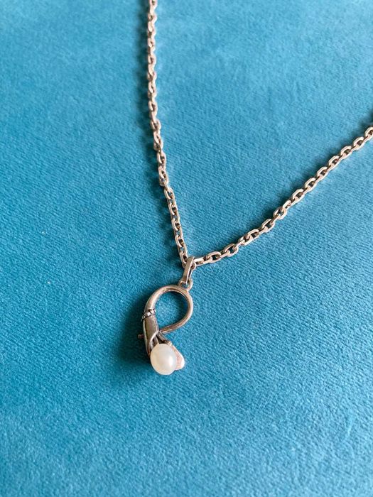 Srebrny komplet łańcuszek wisiorek kolczyki srebro 925