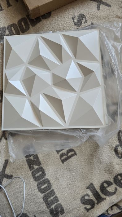 Panele 3D białe i czarne