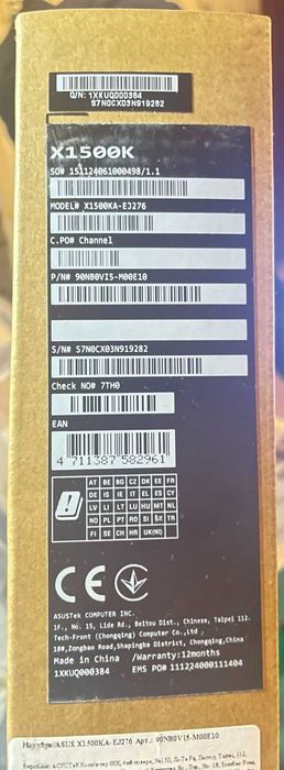 Ноутбук Asus Vivobook 15 X1500KA-EJ276