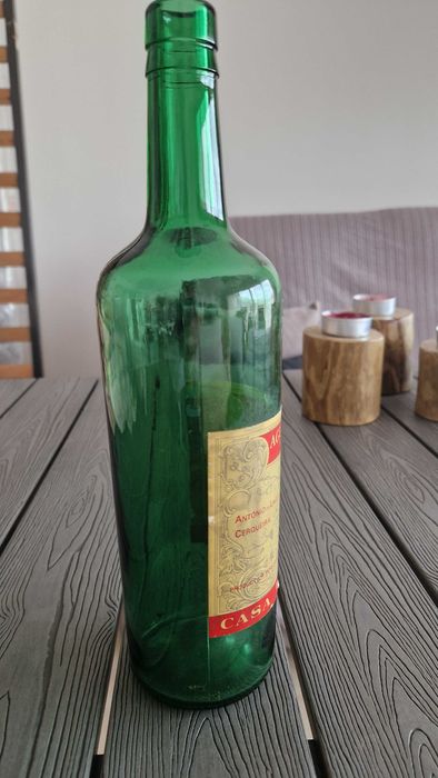 Garrafa de vidro de Aguardente, Casa da Calçada - vintage
