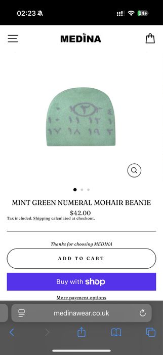 Шапка Medina з мохеру