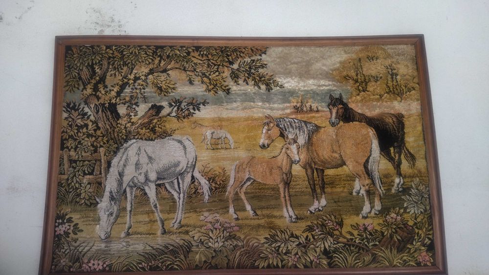 Tapete emoldurado em quadro