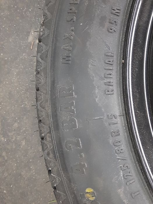 Koło dojazdowe T125/80R15 95M 4x108 4j Continental - FORD