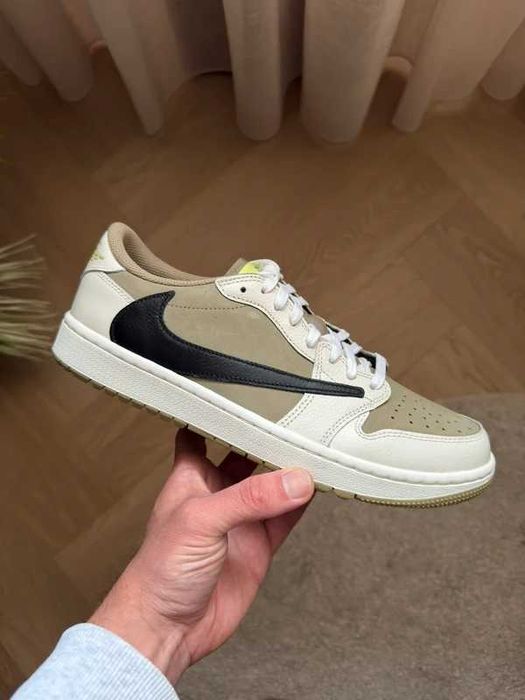 Jordan 1 Retro Low Golf Travis Scott Neutral Olive R.46