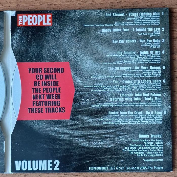 CD диск 2 шт. Ultimate Rock Anthems, 16 саундтреків, 2005 рік