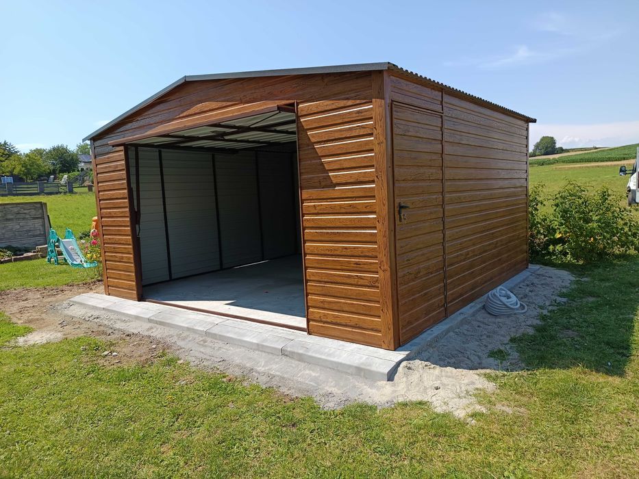 Garaż blaszany 4*5 garaż blaszak garaże profil poziom 5*7 6*6 Rus-Stal