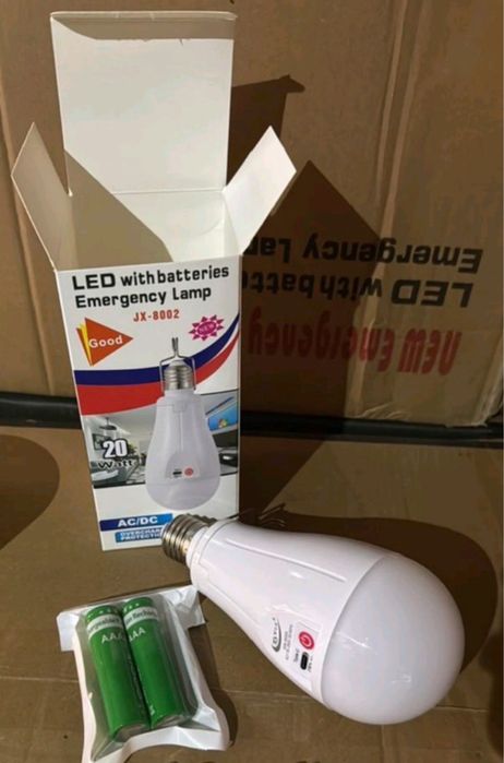 ‼️Аккумулятрна лампочка 7,9, 20,30 ват аварійна ‼️